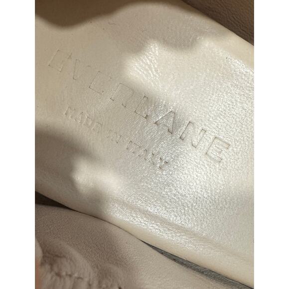 EVERLANE The Day Heel Genuine Italian Leather Red Block Heel Pumps Size 8.5 - Picture 5 of 8